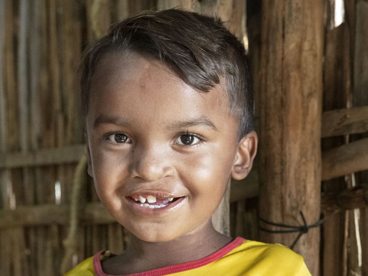 Pedro gives a thumbs up to the camera.
