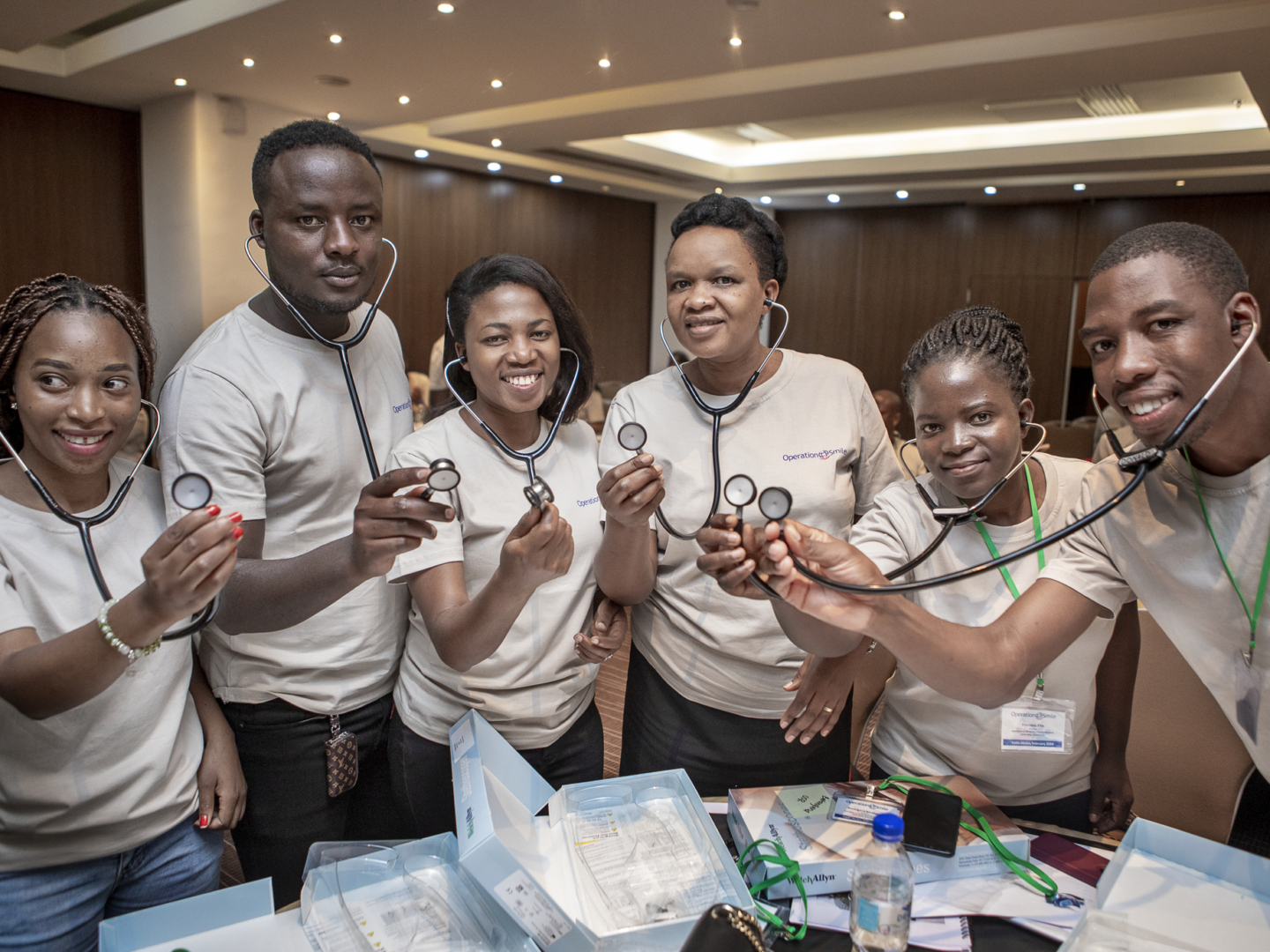 Nurses smile for the camera during a training in Ethiopia.