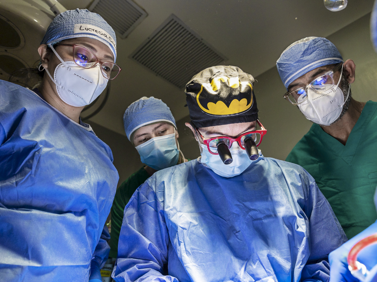 Surgeons provide care during an Operation Smile program in Guatemala.