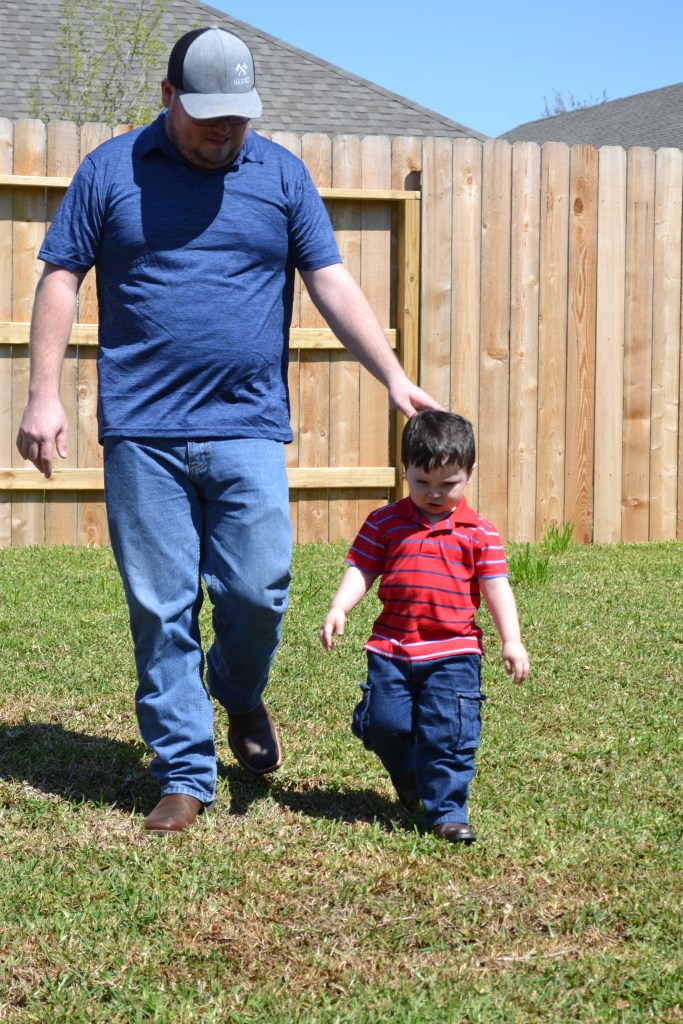 Joshua Woodard and son Elijah