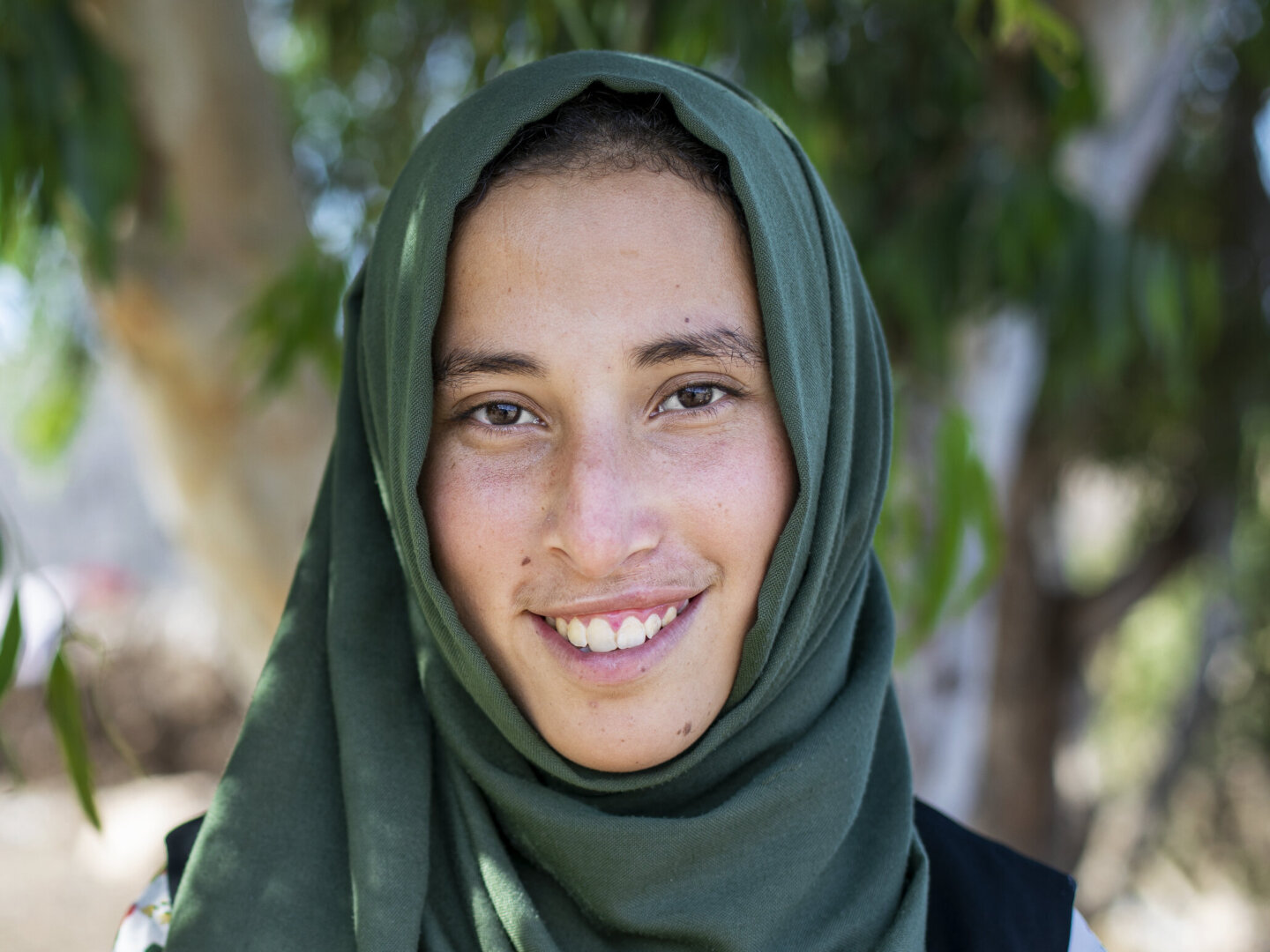 Siham, after surgery.