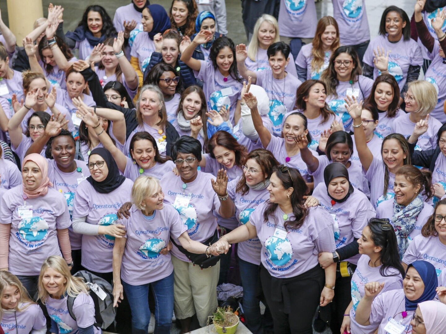 The team smiles for the camera during the 2020 Women in Medicine surgical program in Morocco.