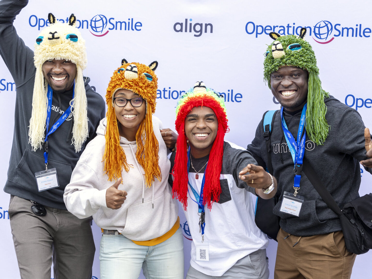Student leaders smile for the camera at the International Student Leadership Conference in 2023.