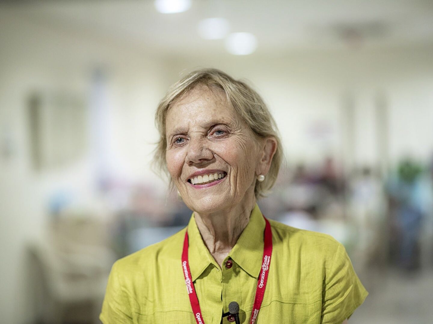 Operation Smile Co-Founder Kathy Magee smiles for the camera during a surgical program in Cebu City, Philippines.