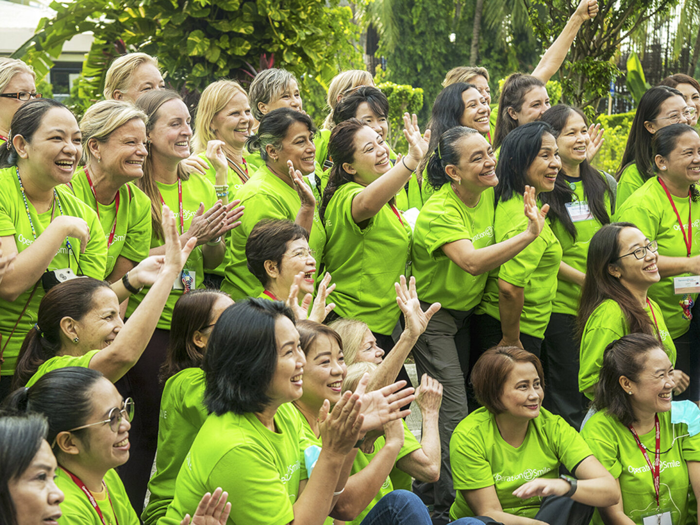The team gathers during the Women in Medicine surgical program in 2022.