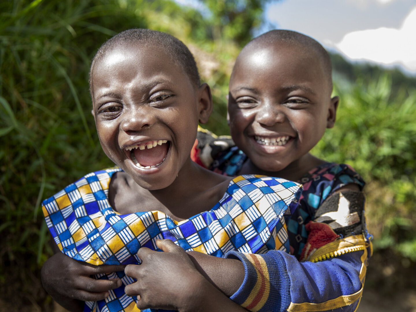 Valentine plays with her friend after surgery.
