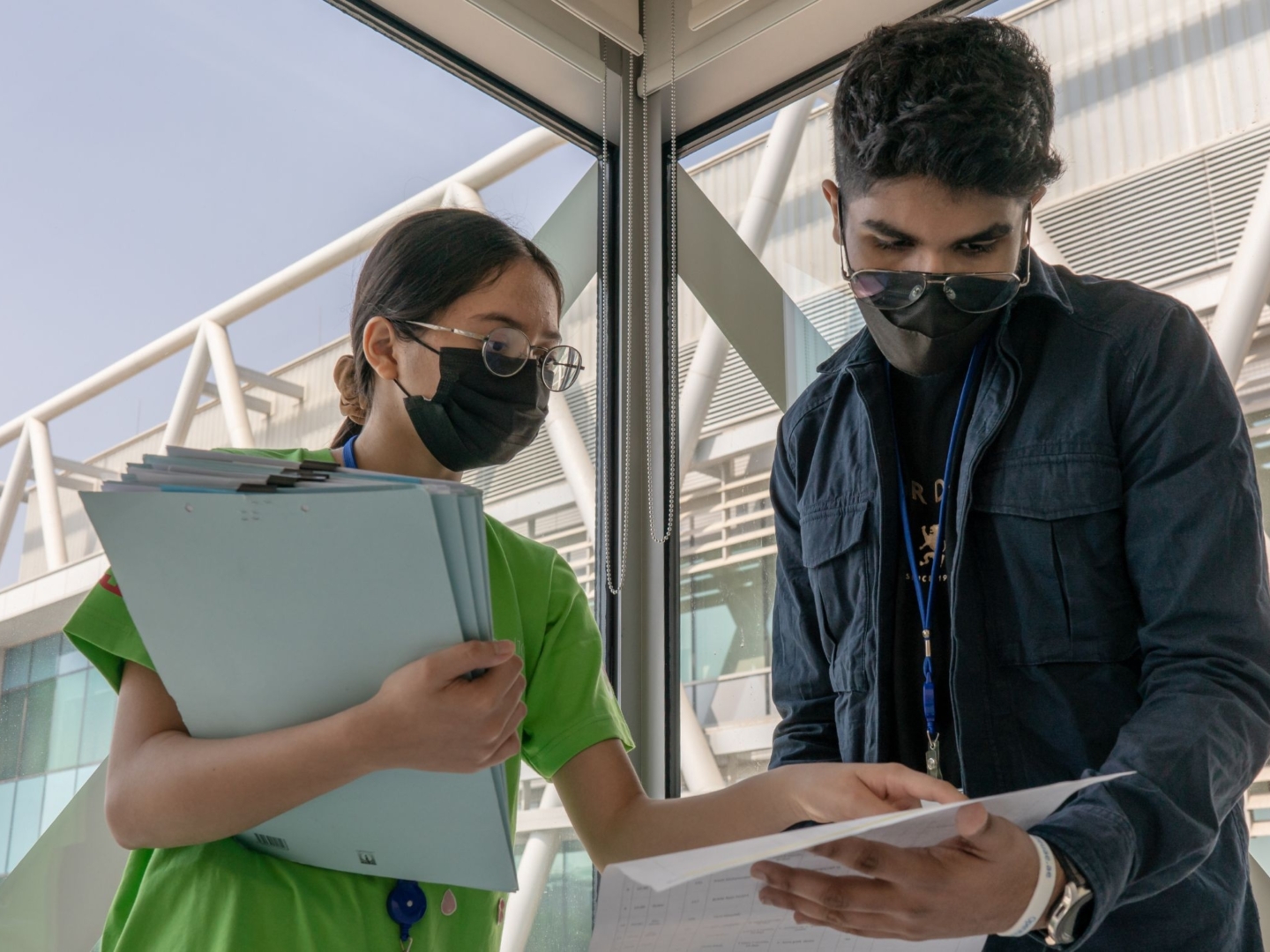 Student volunteers for Operation Smile UAE in deep discussion in 2022.