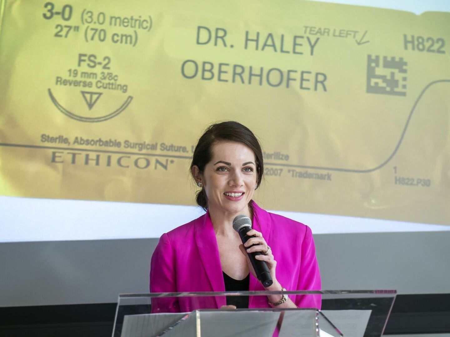 Dr. Haley Oberhofer shares her experience with Operation Smile during the 2022 International Student Leadership Conference in Miami, Florida.