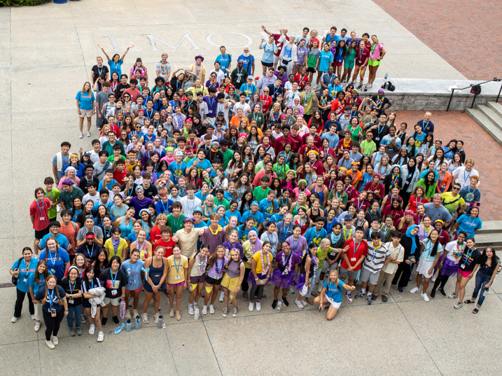 Students pose for a photo at ISLC 2024.