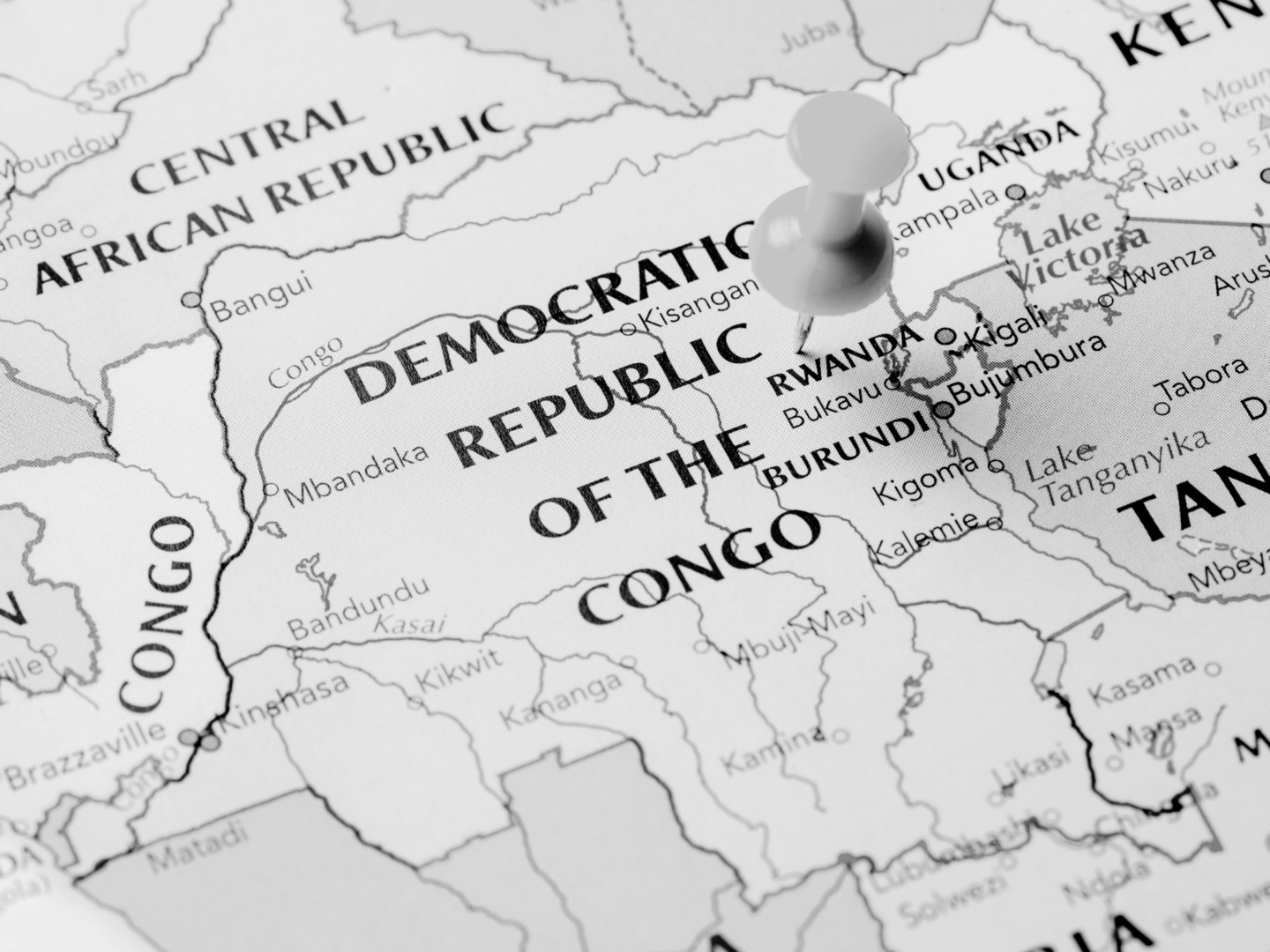 Map of DRC