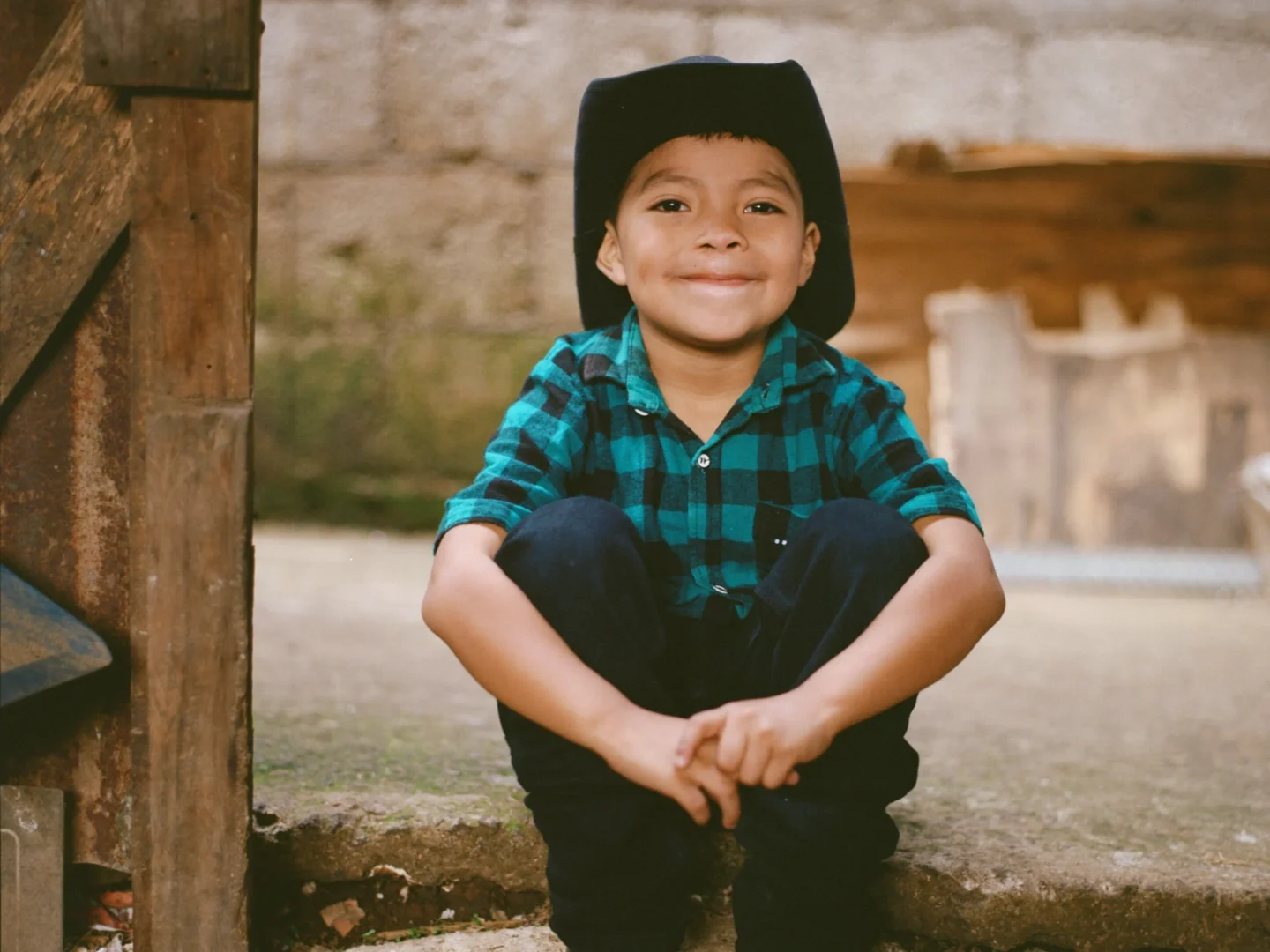 Junior Jeremias sists on the ground.