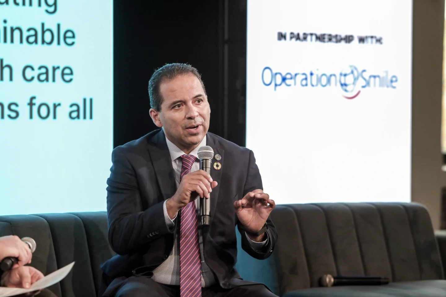 Ruben Ayala speaks at Devex 2024.